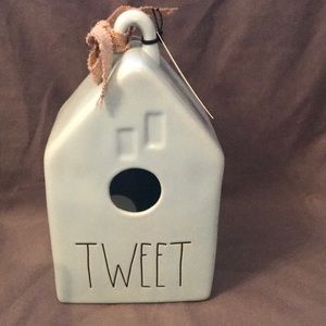 Rae Dunn - TWEET - blue birdhouse